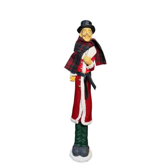 Vintage Victorian Christmas Carolers‎ Festive Family Figurines Tall Skinny Resin - Picture 11 of 16